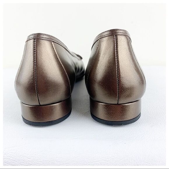 Magdesians California Bronze Leather Woven Loafers‎ - Picture 10 of 14